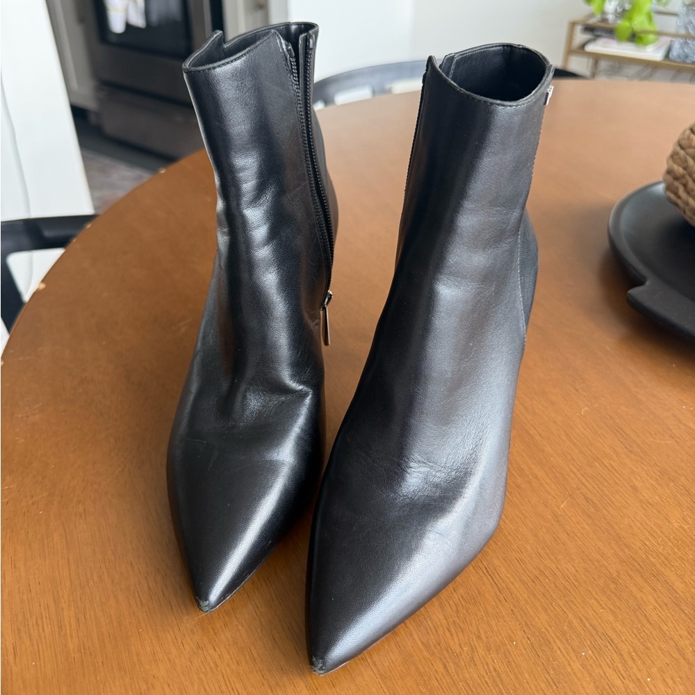 Michael Kors Black Leather Ankle Booties